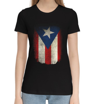 Женская Хлопковая футболка Пуэрто-Рико