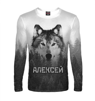 Лонгслив Волк над лесом - Алексей
