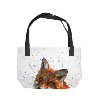 Пляжная сумка Внимательная лисица