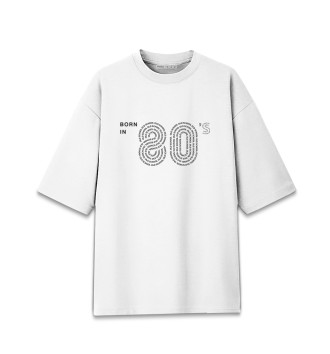 Мужская Хлопковая футболка оверсайз Old school 80s