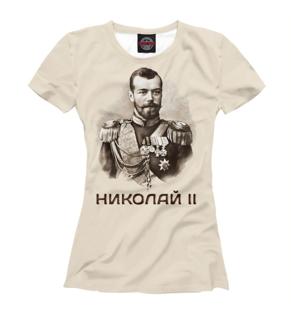 Женская Футболка Николай II