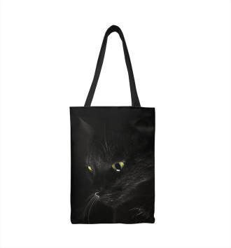 Сумка-шоппер Черный котик
