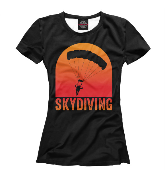 Футболка Skydiving - Скайдайвинг для девочек 