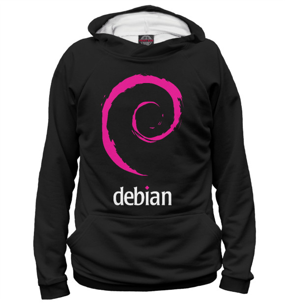 Худи Debian Linux для мальчиков 