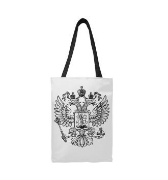 Сумка-шоппер Герб Российской Федерации (одноцветный)