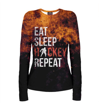 Лонгслив Eat Sleep Hockey Repeat