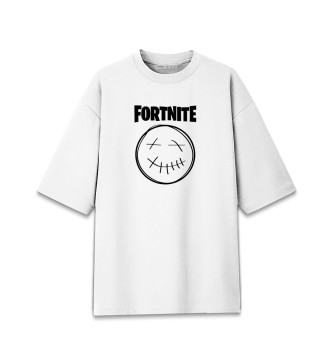 Женская Хлопковая футболка оверсайз Fortnite x Travis Scott