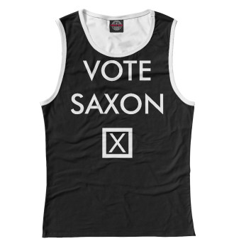 Женская Майка Vote Saxon