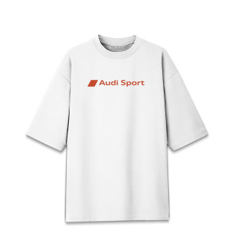 Хлопковая футболка оверсайз Audi sport