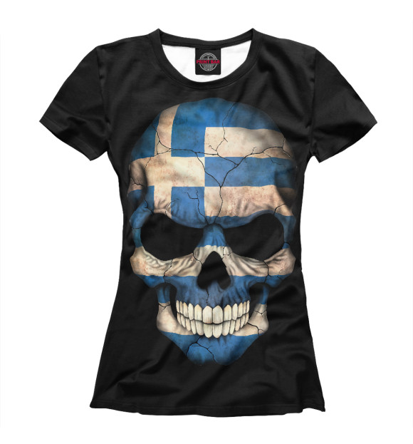 Футболка Череп - Греция для девочек 