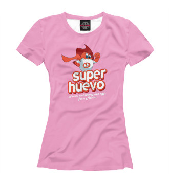 Женская Футболка Super Huevo