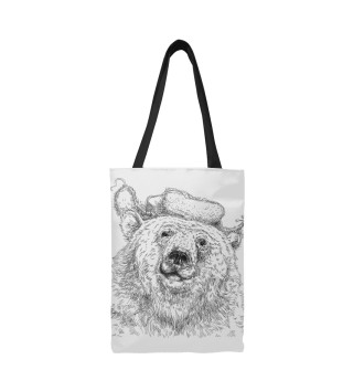 Сумка-шоппер Зимний медведь