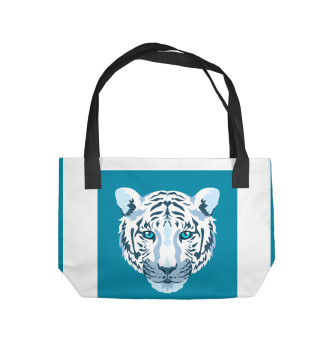 Пляжная сумка Белый тигр