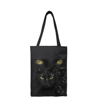 Сумка-шоппер Черный кот