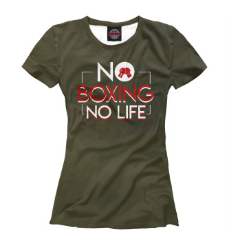 Футболка для девочек No Boxing No Life