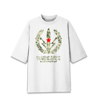 Хлопковая футболка оверсайз Ракетные войска