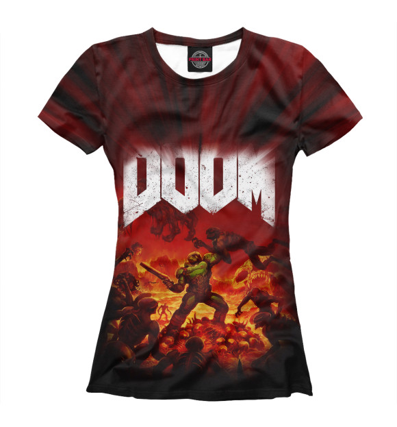 Футболка Doom 2016 для девочек 