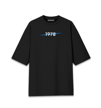 Хлопковая футболка оверсайз Год рождения 1978