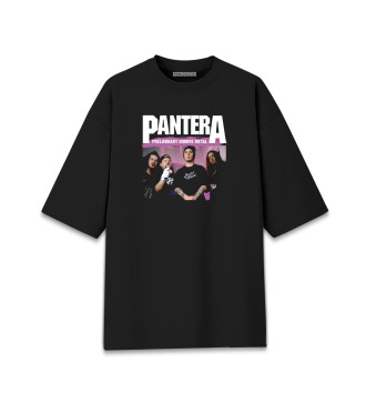 Женская Хлопковая футболка оверсайз Pantera