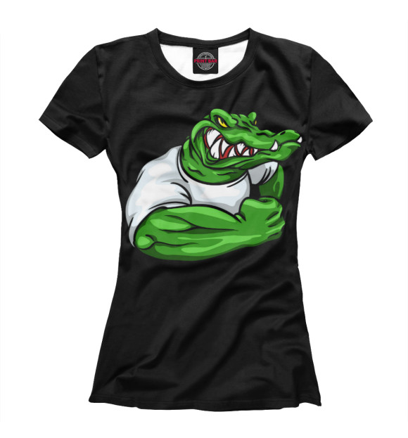 Футболка Крокодил качок для девочек 
