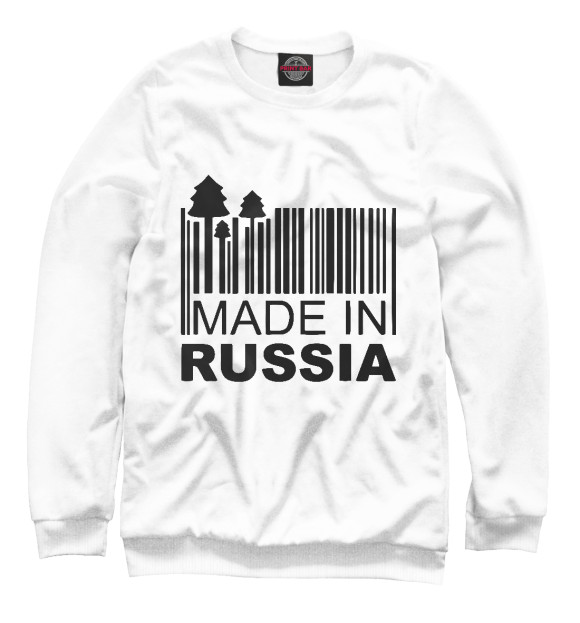 Свитшот Made in Russia для девочек 