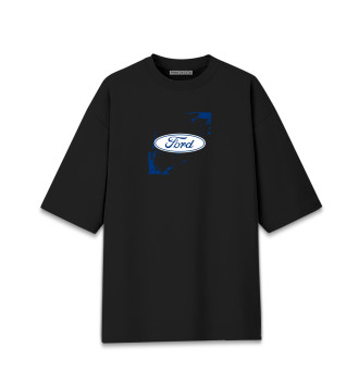 Хлопковая футболка оверсайз Форд - Брызги