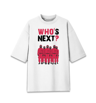 Мужская Хлопковая футболка оверсайз Who's Next?