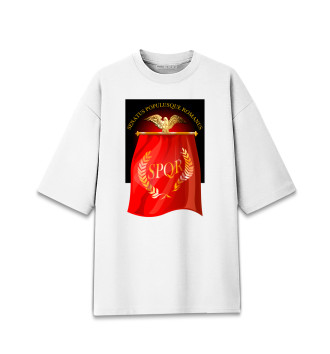 Женская Хлопковая футболка оверсайз Символ Древнего Рима