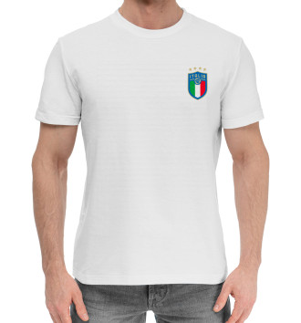 Мужская Хлопковая футболка Сборная Италии