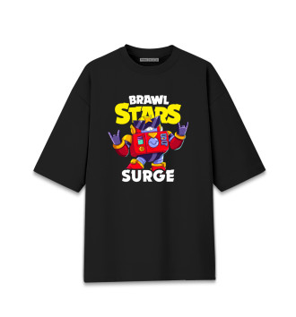 Женская Хлопковая футболка оверсайз Brawl Stars, Surge