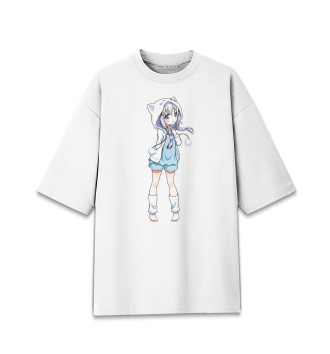 Хлопковая футболка оверсайз Furry anime