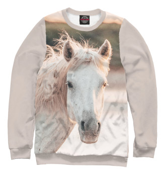 Свитшот для девочек Белая лошадь