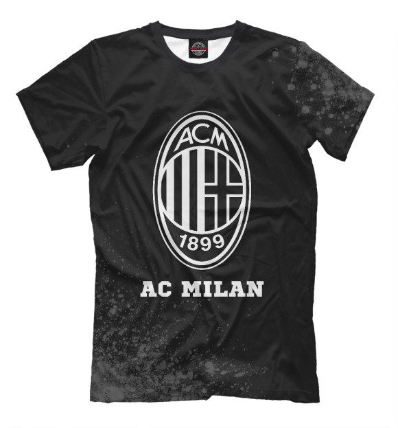 Футболка AC Milan Sport Black - Брызги для мальчиков 