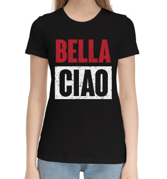 Женская Хлопковая футболка Bella Ciao