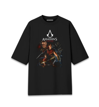Хлопковая футболка оверсайз Assassin's creed