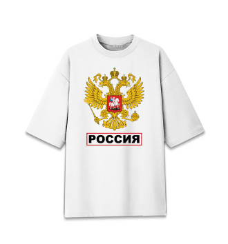 Хлопковая футболка оверсайз Россия