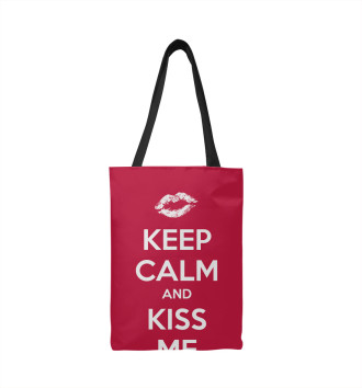Сумка-шоппер Keep calm and kiss me