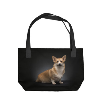 Пляжная сумка Corgi dog