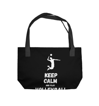 Пляжная сумка Keep calm and play volleyball
