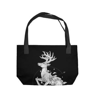 Пляжная сумка Geometric dark deer