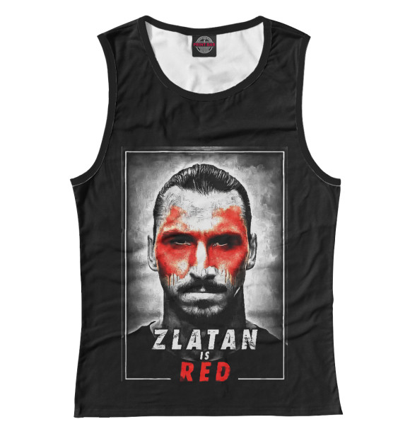 Майка Zlatan is Red для девочек 