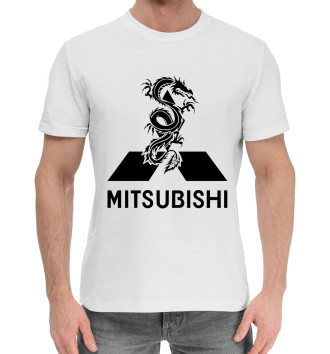 Хлопковая футболка Mitsubishi Dragon Logo Jdm