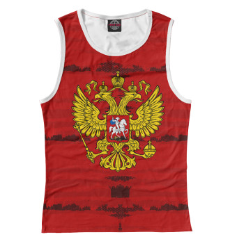 Женская Майка Russia collection red
