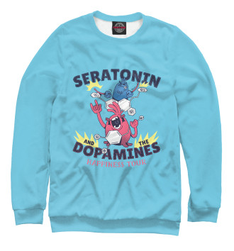 Свитшот для девочек Серотонин и дофамин