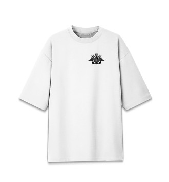 Хлопковая футболка оверсайз Военно Морской Флот