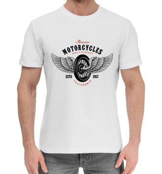 Мужская Хлопковая футболка American motorcycle