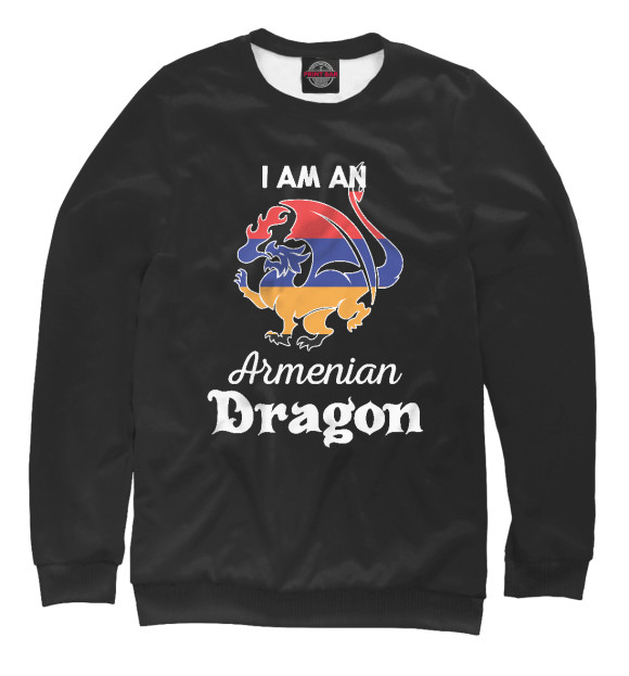 Свитшот Я армянский дракон для мальчиков 