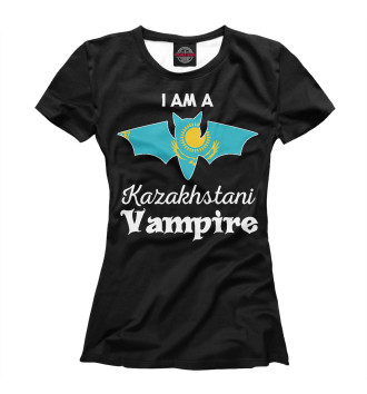 Футболка для девочек Я казахстанский вампир