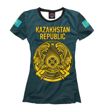 Женская Футболка Kazakhstan Republic