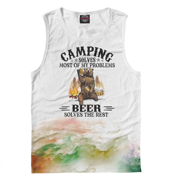 Майка Camping Solves Most Of Beer для мальчиков 